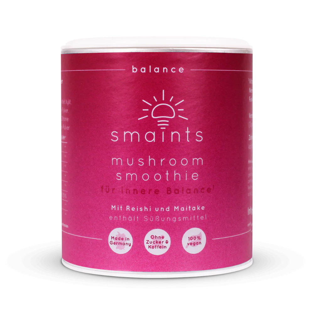 Mushroom Smoothie mit Reishi und Maitake Smaints Vitalpilz ImOnMushrooms-1