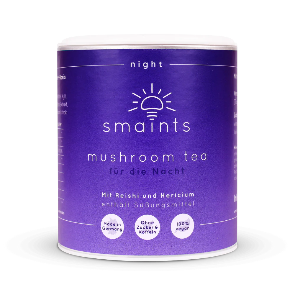 Mushroom Tea mit Reishi und Hericium Smaints Night Vitalpilz ImOnMushrooms-1