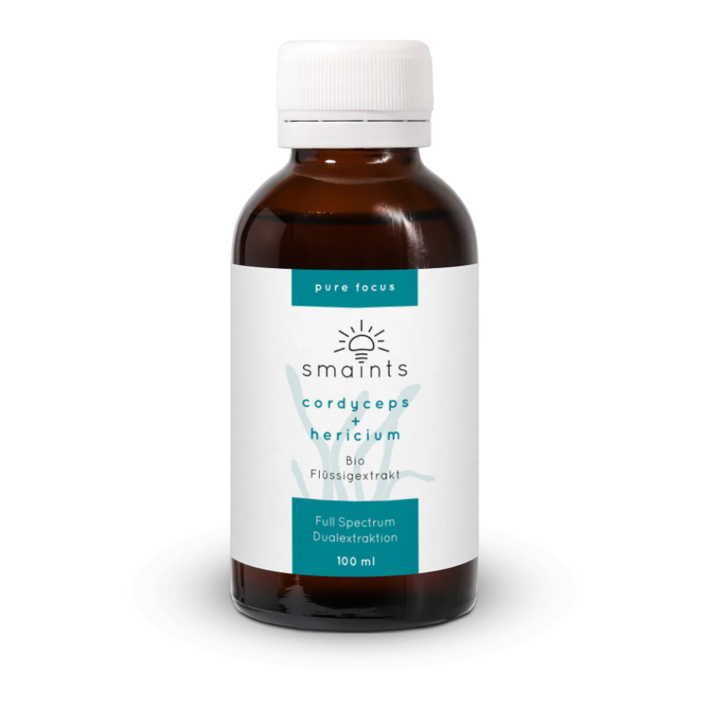 Pure Focus Flüssigextrakt mit Cordyceps und Hericium Smaints VItalpilz ImOnMushrooms-1
